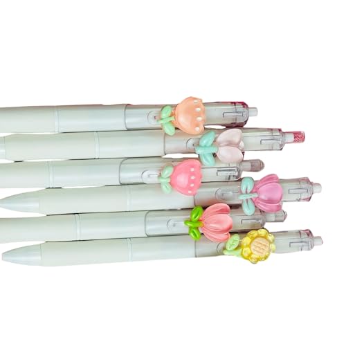 Gelschreiber mit ergonomischem Griff, nachfüllbar, Schreibstift, Büro, Schule, Kugelschreiber, 6 Stück Gelschreiber mit ergonomischem Griff, nachfüllbar, Schreibstift, Büro, Schule, Kugelschreiber, 6 Stück von LAMDNL