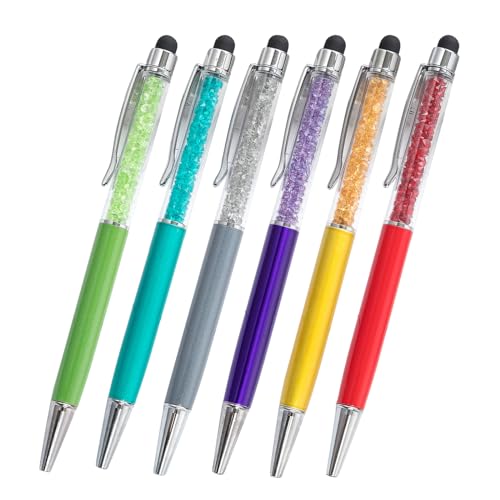 LAMDNL 6 x Multifunktions-Kugelschreiber mit Spitze, 2-in-1-Kugelschreiber mit Stift von LAMDNL
