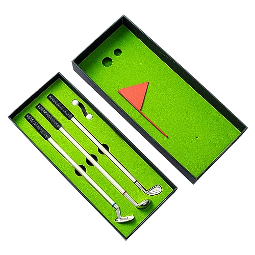 Modisches Golf-Kugelschreiber-Set, hochwertiges Geschenk für Männer, Frauen und Erwachsene, Geburtstagsgeschenk für Hotel, Restaurant, Stift, Golfstift von LAMDNL