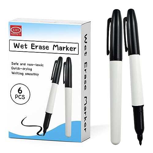 Whiteboard-Marker, waschbar, abwischbar, luftlöschbarer Stift, verschwindender Marker, wasserbasierte Stifte, wasserlösliche Markierstifte, abwischbare Markerstifte, glattes Schreiben, Marker auf von LAMDNL
