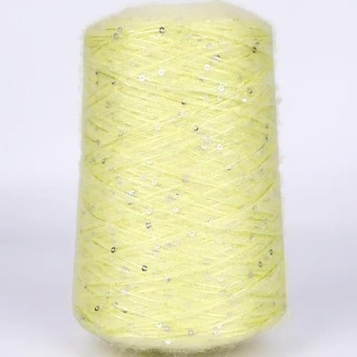 520 g glitzerndes Garn, weiches, natürliches, buntes Plüsch-Mohair-Paillettengarn zum Stricken, Eisseide, metallisiertes Garn, Webart, Häkel-Nähgarn 520 g glitzerndes Garn, weiches, natürliches, buntes Plüsch-Mohair-Paillettengarn zum Stricken, Eisseide, metallisiertes Garn, Webart, Häkel-Nähgarn von LAMPPE