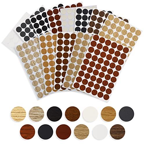 756 PVC-Schraubenabdeckungen – 14 Stile, wasserdicht, Holzstruktur, Lochaufkleber für Wandschränke und Schreibtischschrauben 756 PVC-Schraubenabdeckungen – 14 Stile, wasserdicht, Holzstruktur, Lochaufkleber für Wandschränke und Schreibtischschrauben von LAMXD