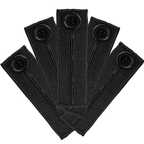 LAMXD 5 x verstellbare Taillenverlängerung, elastische Knopfverlängerung, Taillenverlängerung für Hosen, Jeans, schwangere Hosen, 5 Stück LAMXD 5 x verstellbare Taillenverlängerung, elastische Knopfverlängerung, Taillenverlängerung für Hosen, Jeans, schwangere Hosen, 5 Stück von LAMXD