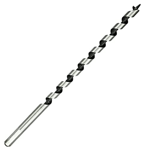 Ultralanger Holz-Schlangenbohrer, extra lang 12 mm x 300 mm, schneidet flache und tiefe Löcher in Holz, 1 Stück von LAMXD