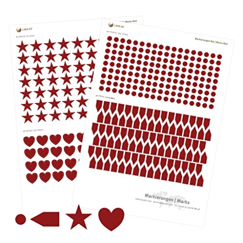 LANA KK Stiker - Markierungen - 2x DIN A5 Bogen, Punkte, Pfeile, Herzen, Sterne zum markieren Deiner Weltkarte LANA KK Stiker - Markierungen - 2x DIN A5 Bogen, Punkte, Pfeile, Herzen, Sterne zum markieren Deiner Weltkarte von LANA KK