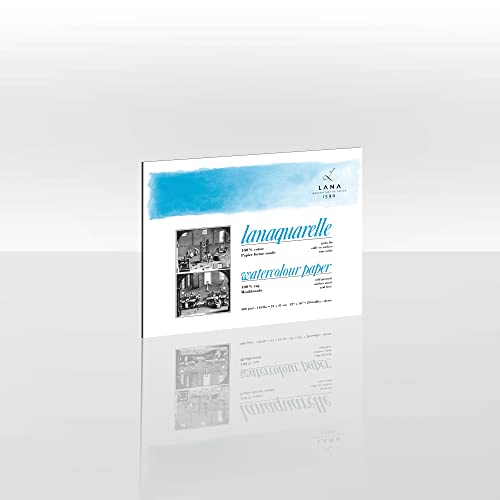 Lanaquarelle, 100% Baumwolle, Aquarellblock, 300 g/m², matte Oberfläche, 20 Blatt, 31x41cm Lanaquarelle, 100% Baumwolle, Aquarellblock, 300 g/m², matte Oberfläche, 20 Blatt, 31x41cm von LANA