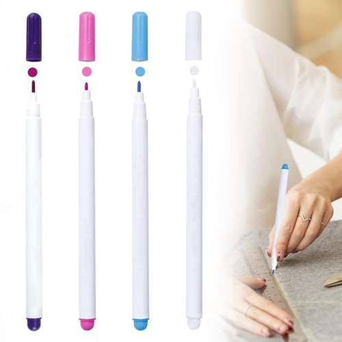 4 Stück Stoffmarkierstifte Wasserlöslicher Stift Trickmarker Nähen,Selbstlöschend Stift,Stoff Markierungsstift für Quilting Nähen, Schneiderei, Stoffe, Schneiderinnen Nähen Stoffe Marker 4 Stück Stoffmarkierstifte Wasserlöslicher Stift Trickmarker Nähen,Selbstlöschend Stift,Stoff Markierungsstift für Quilting Nähen, Schneiderei, Stoffe, Schneiderinnen Nähen Stoffe Marker von LANAFAY