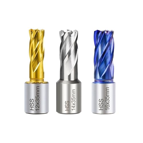 CMCP HSS Kernbohrer Ringschneider 6-60 mm Hohlbohrer 19 Weldonschaft Lochöffner Metallbohrwerkzeuge(8x35mm) von LANAPPTLTG