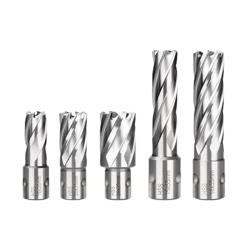 CMCP HSS-Ringschneider-Kernbohrer, Weldon-Schaft, Lochsäge, Hohlbohrer, passend for Bohren von Metall, for Magnetbohrer, 12–30 mm(15x55mm) von LANAPPTLTG