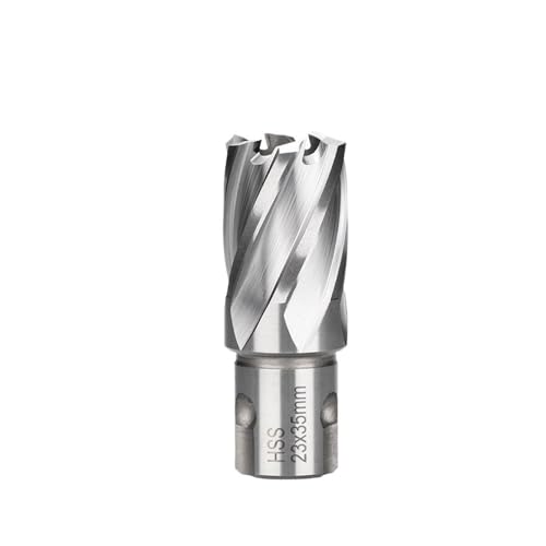 CMCP HSS-Ringschneider-Kernbohrer, Weldon-Schaft, Lochsäge, Hohlbohrer, passend for Bohren von Metall, for Magnetbohrer, 12–30 mm(23x35mm) von LANAPPTLTG