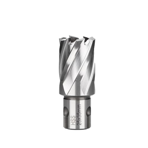 CMCP HSS-Ringschneider-Kernbohrer, Weldon-Schaft, Lochsäge, Hohlbohrer, passend for Bohren von Metall, for Magnetbohrer, 12–30 mm(25x35mm) von LANAPPTLTG