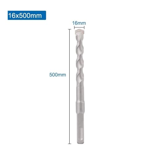 CMCP SDS Plus Bohrer 1 Stück Hammerbohrer Passend for Wandbeton Ziegelmauerwerk Elektrischer Hammer Lochsäge Bohrwerkzeuge 6-25 mm(16x500) von LANAPPTLTG