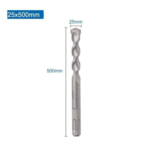 CMCP SDS Plus Bohrer 1 Stück Hammerbohrer Passend for Wandbeton Ziegelmauerwerk Elektrischer Hammer Lochsäge Bohrwerkzeuge 6-25 mm(25x500) von LANAPPTLTG