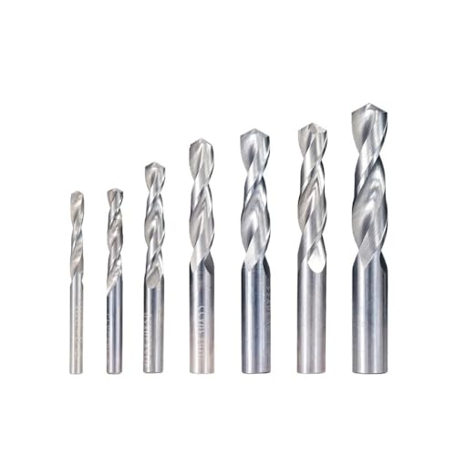 Hartmetall-Legierung Bohrer 1-12mm Wolfram Stahl Spiralbohrer Bit Holz Metall Lochschneider Fit for CNC-Drehmaschine Bohrwerkzeuge(8mm) von LANAPPTLTG