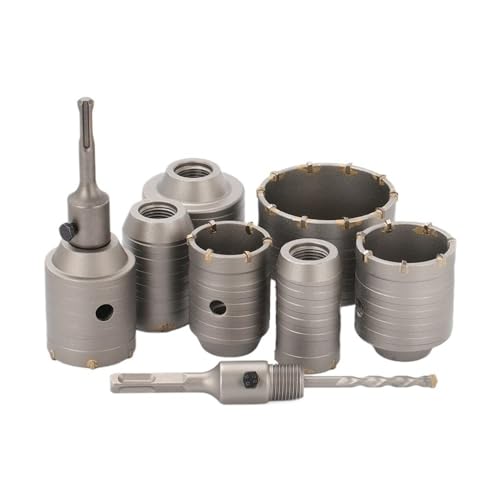 SDS Plus Wandlochsägen-Bohrer, Betonlochsäge, Lochschneider, Beton, Zement, Stein, Bohrwerkzeug, 30–100 mm(Orange) von LANAPPTLTG