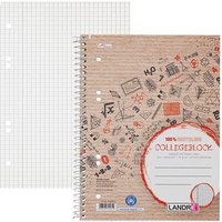 LANDRÉ® Collegeblock Recycling Kleinformat kariert DIN A5 Innenrand von LANDRÉ®