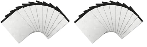 LANDRÉ Notiz-Block ohne Deckblatt A5 kariert, 50 Blatt, 70 g/m², 10 Stück (Packung mit 2) von LANDRÉ