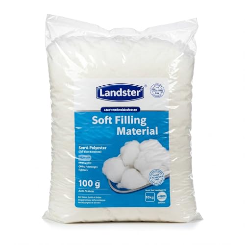 LANDSTER Watte Füllwatte Bastelwatte Kissenfüllung Stopfwatte Füllmaterial hochflauschig waschbar 95 Grad Weiß 10KG LANDSTER Watte Füllwatte Bastelwatte Kissenfüllung Stopfwatte Füllmaterial hochflauschig waschbar 95 Grad Weiß 10KG von LANDSTER