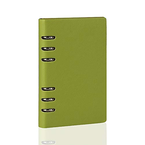 LANGING Klassisches nachfüllbares Notizbuch, A5, lose Tasche, Leder, 6 Löcher, Ringbuch, Tagebuch, Hardcover, Tagebuch, Business LANGING Klassisches nachfüllbares Notizbuch, A5, lose Tasche, Leder, 6 Löcher, Ringbuch, Tagebuch, Hardcover, Tagebuch, Business von LANGING