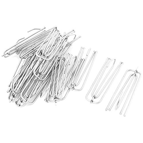 LANGING Metallhaken mit tiefem Zinken, verzinkt, für Vorhänge, Gardinenband, 20 Stück, silberfarben LANGING Metallhaken mit tiefem Zinken, verzinkt, für Vorhänge, Gardinenband, 20 Stück, silberfarben von LANGING