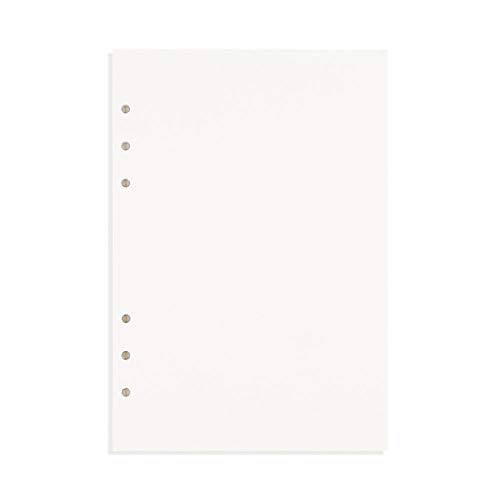 LANGING Notizbuch, A5, klassisch, nachfüllbar, lose Tasche, Leder, Ringbindung mit 6 Löchern, Tagebuch A5-leeres Papier LANGING Notizbuch, A5, klassisch, nachfüllbar, lose Tasche, Leder, Ringbindung mit 6 Löchern, Tagebuch A5-leeres Papier von LANGING
