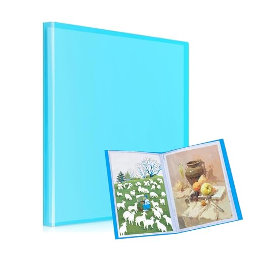 Diamond Painting Bilder Album, Diamond Painting Mappe, Sichtbuch in A2 für Aufbewahrung Diamant Malerei Bilder, 30 Klare Taschen für Diamantgemälde 60 x 42 cm oder kleiner von LANKYBOX