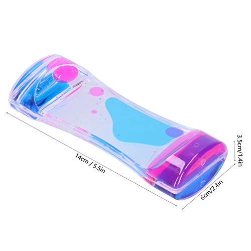 Beruhigende Zappelspielzeug Liquid Motion Bubbler Timer Schreibtisch Dekor Schule für Bibliothek Klassenzimmer(Blue plus powder, Polar Animals) von Lantro JS