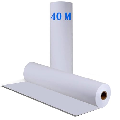 Zeichenpapier Rolle, 44cm x 40m Papierrolle, Skizzenpapier Skizzenrolle, Malpapier für Erwachsene Kinder Staffeleipapier Wandkunst Skizzieren Basteln Zeichnen Geschenkpapier,Weiße Zeichenpapier Rolle, 44cm x 40m Papierrolle, Skizzenpapier Skizzenrolle, Malpapier für Erwachsene Kinder Staffeleipapier Wandkunst Skizzieren Basteln Zeichnen Geschenkpapier,Weiße von LANYOTA