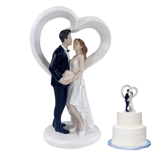 NTEVXZ Hochzeitspaar, Wedding Cake Topper Figurine, Wedding Torte Topper, Dekofigur Hochzeitspaar, Kuchen Dekorationen für Vorschlag, Valentinstag Dekoration Wedding Trauung NTEVXZ Hochzeitspaar, Wedding Cake Topper Figurine, Wedding Torte Topper, Dekofigur Hochzeitspaar, Kuchen Dekorationen für Vorschlag, Valentinstag Dekoration Wedding Trauung von LAOSEP