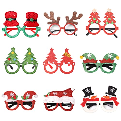 LAPONO Weihnachtsbrillen mit verschiedenen Design Weihnachten Brille Rahmen Weihnachtsbaum Brille Weihnachten Neuheit Weihnachten Brille Kreative Weihnachts Dekoration für Kinder und Erwachsene (9pcs) LAPONO Weihnachtsbrillen mit verschiedenen Design Weihnachten Brille Rahmen Weihnachtsbaum Brille Weihnachten Neuheit Weihnachten Brille Kreative Weihnachts Dekoration für Kinder und Erwachsene (9pcs) von LAPONO