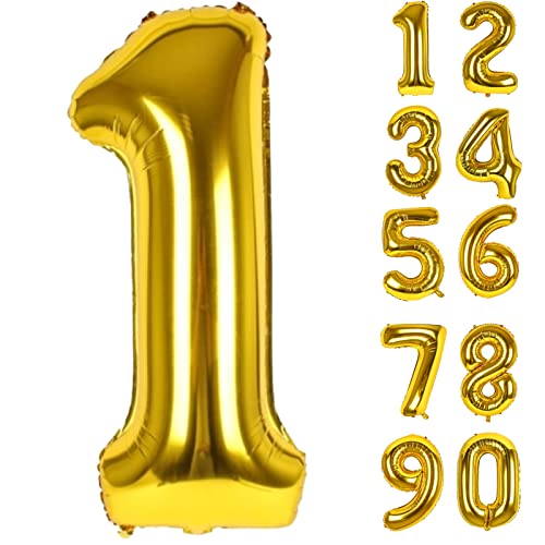 Luftballon 1. Folienballon Geburtstag Zahlen Luftballons,Gold XXL Riesen Zahl 1. Helium Ballon für Mädchen Junge Mann Frau 1. Geburtstagdeko Babyparty Jubiläum Festival Unternehmen Deko Zahlenballons Luftballon 1. Folienballon Geburtstag Zahlen Luftballons,Gold XXL Riesen Zahl 1. Helium Ballon für Mädchen Junge Mann Frau 1. Geburtstagdeko Babyparty Jubiläum Festival Unternehmen Deko Zahlenballons von LAPONO