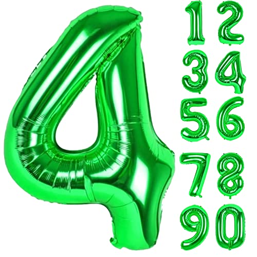 Luftballon 4. Folienballon Geburtstag Zahlen Luftballons,Grün XXL Riesen Zahl 4. Helium Ballon für Mädchen Junge Mann Frau 4. Geburtstagdeko Babyparty Jubiläum Festival Unternehmen Deko Zahlenballons Luftballon 4. Folienballon Geburtstag Zahlen Luftballons,Grün XXL Riesen Zahl 4. Helium Ballon für Mädchen Junge Mann Frau 4. Geburtstagdeko Babyparty Jubiläum Festival Unternehmen Deko Zahlenballons von LAPONO