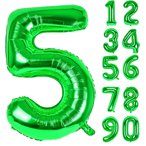 Luftballon 5. Folienballon Geburtstag Zahlen Luftballons,Grün XXL Riesen Zahl 5. Helium Ballon für Mädchen Junge Mann Frau 5. Geburtstagdeko Babyparty Jubiläum Festival Unternehmen Deko Zahlenballons Luftballon 5. Folienballon Geburtstag Zahlen Luftballons,Grün XXL Riesen Zahl 5. Helium Ballon für Mädchen Junge Mann Frau 5. Geburtstagdeko Babyparty Jubiläum Festival Unternehmen Deko Zahlenballons von LAPONO