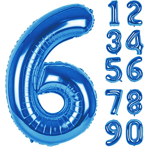 Luftballon 6. Folienballon Geburtstag Zahlen Luftballons,Blau XXL Riesen Zahl 6. Helium Ballon für Mädchen Junge Mann Frau 6. Geburtstagdeko Babyparty Jubiläum Festival Unternehmen Deko Zahlenballons Luftballon 6. Folienballon Geburtstag Zahlen Luftballons,Blau XXL Riesen Zahl 6. Helium Ballon für Mädchen Junge Mann Frau 6. Geburtstagdeko Babyparty Jubiläum Festival Unternehmen Deko Zahlenballons von LAPONO