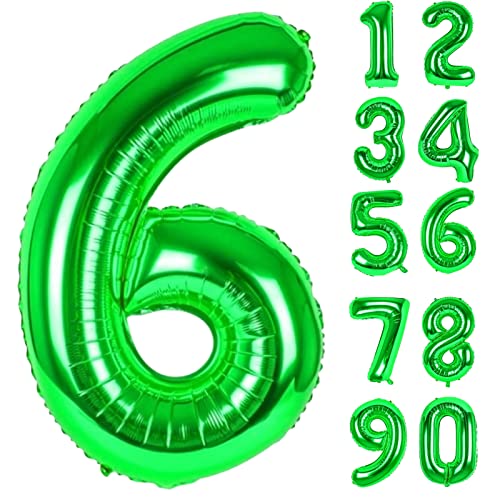 Luftballon 6. Folienballon Geburtstag Zahlen Luftballons,Grün XXL Riesen Zahl 6. Helium Ballon für Mädchen Junge Mann Frau 6. Geburtstagdeko Babyparty Jubiläum Festival Unternehmen Deko Zahlenballons Luftballon 6. Folienballon Geburtstag Zahlen Luftballons,Grün XXL Riesen Zahl 6. Helium Ballon für Mädchen Junge Mann Frau 6. Geburtstagdeko Babyparty Jubiläum Festival Unternehmen Deko Zahlenballons von LAPONO