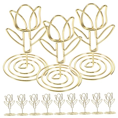 10 Stück Teiliges Metal Memo Clips Tulpenform Tischkartenhalter für Hochzeiten und Veranstaltungen Platzsparend für Büro und Zuhause 10 Stück Teiliges Metal Memo Clips Tulpenform Tischkartenhalter für Hochzeiten und Veranstaltungen Platzsparend für Büro und Zuhause von LAPYAPPE