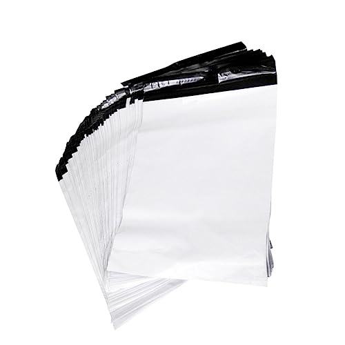 100Stücke Kurierbeutel Verdickte Wasserdichte Posttaschen Weiße Versandtaschen für Empfindliche Selbstversiegelnd Robust und Langlebig 100Stücke Kurierbeutel Verdickte Wasserdichte Posttaschen Weiße Versandtaschen für Empfindliche Selbstversiegelnd Robust und Langlebig von LAPYAPPE