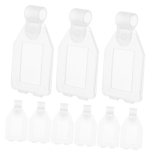 20 Stück Preisschilder Warenschilder Etiketten Transparent Für Geschäfte Etiketten Schilderhalter Ständer Supermarktkarten Schilder Einzelhandelswaren Schilderhalter von LAPYAPPE