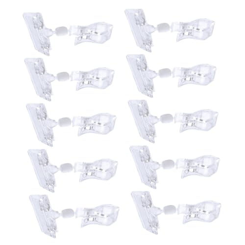 20 Stück Transparente Preisschildhalter Clips für Supermärkte Drehbare Werbeclips für Regale Installieren für Verkaufsanzeigen und Produktpräsentationen von LAPYAPPE