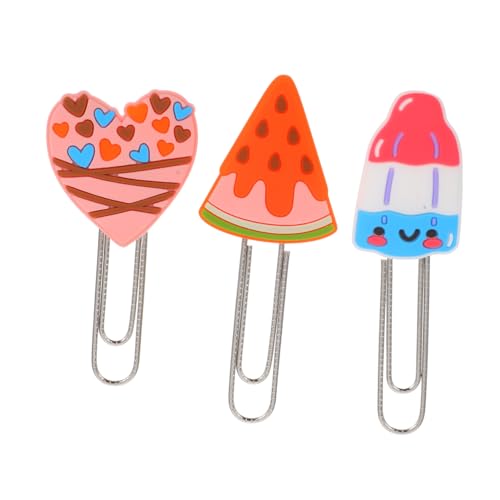3 Stück Teiliges Niedlicher Cartoon Papierclips Kreative Lesezeichen für Schule Büro und Zuhause Vielseitig Einsetzbare Büroklammern aus Geschenkidee für Freunde und Familie von LAPYAPPE