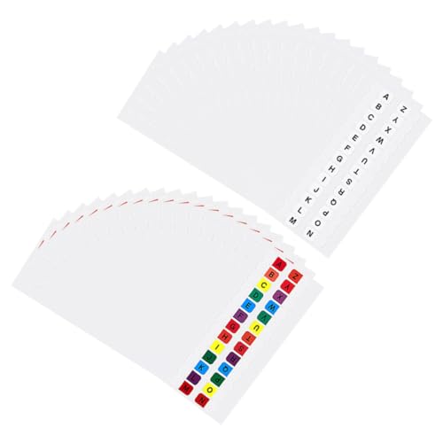 30Blätter Alphabet Registerkarten Wasserdichte Index Tabs für Notizbücher Seitenmarkierungen Praktisch für Büro Zuhause Selbstklebend und Leicht Beschriftbar von LAPYAPPE
