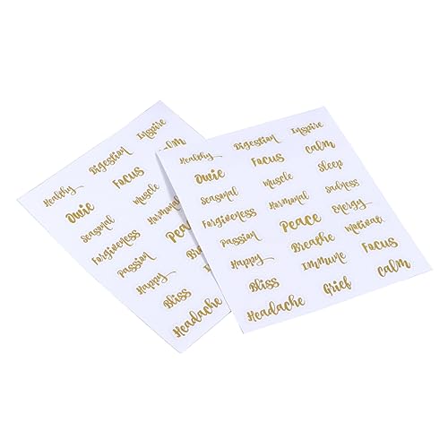 5Blätter Flaschenetiketten Kreative Aufkleber für Ätherische Öle Selbstklebende für Ölflaschen zur Kennzeichnung und Dekoration Goldene 5Blätter Flaschenetiketten Kreative Aufkleber für Ätherische Öle Selbstklebende für Ölflaschen zur Kennzeichnung und Dekoration Goldene von LAPYAPPE