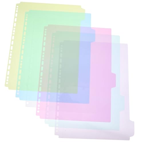 6 Stück Teiliges Ringbuch Register mit Index Transparente Trennblätter für Organisation von Dokumenten im Büro und Schule Langlebig und Vielseitig Einsetzbar 6 Stück Teiliges Ringbuch Register mit Index Transparente Trennblätter für Organisation von Dokumenten im Büro und Schule Langlebig und Vielseitig Einsetzbar von LAPYAPPE