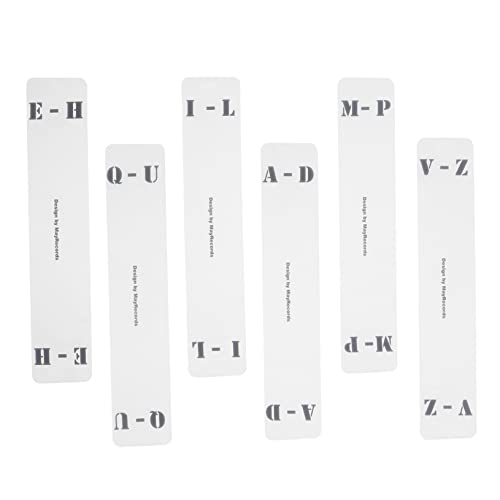 6Stücke CD Vinyl Record Trennkarten Teiliges aus Acryl für Übersichtliche CD Aufbewahrung und Schnelle Klassifizierung von Schallplatten von LAPYAPPE