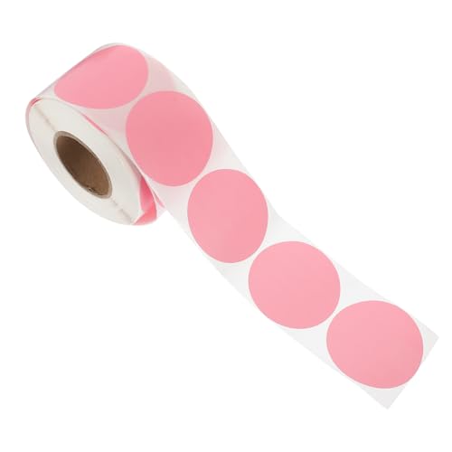 LAPYAPPE 1 Rolle Selbstklebende Thermoetiketten Rundlabel Wasserlöslich für Präzise Adressierung und Einfache Beschriftung für Versand Organisation und Kennzeichnung von LAPYAPPE