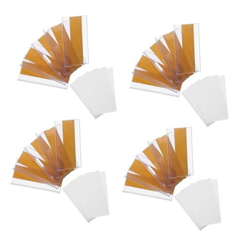 LAPYAPPE 1 Satz Etiketten zum Organisieren bücherregal aktenordner Bibliotheksregalmarkierungen Vorratsbehälter Name für transparente Etikettenhalter Kunststoffanhänger zum Etikettieren PVC von LAPYAPPE