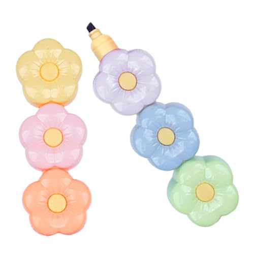 LAPYAPPE 1 Satz Süßen Blumen Markern Stapelbare Textmarker für Studium und Leuchtende für Notizen und Journaling für Bürobedarf LAPYAPPE 1 Satz Süßen Blumen Markern Stapelbare Textmarker für Studium und Leuchtende für Notizen und Journaling für Bürobedarf von LAPYAPPE