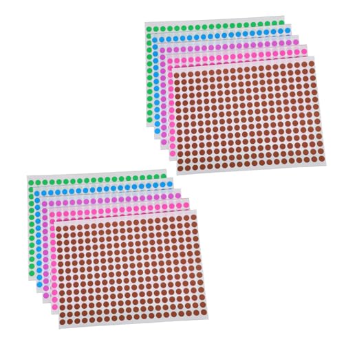 LAPYAPPE 10 Blatt Runde Klebepunkte Farben Selbstklebende Farbcode Sticker für Büro und Zuhause Organisieren und Kennzeichnen von Dokumenten und Materialien LAPYAPPE 10 Blatt Runde Klebepunkte Farben Selbstklebende Farbcode Sticker für Büro und Zuhause Organisieren und Kennzeichnen von Dokumenten und Materialien von LAPYAPPE