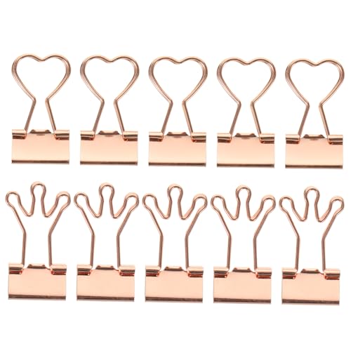 LAPYAPPE 10 Stück Teiliges Bunter Metall Binder Clips Herzform und Kronenform Kleine Dokumentenklammern aus Rostfreiem Material Vielseitige Büroklammern für Papier Belege Lernunterlagen LAPYAPPE 10 Stück Teiliges Bunter Metall Binder Clips Herzform und Kronenform Kleine Dokumentenklammern aus Rostfreiem Material Vielseitige Büroklammern für Papier Belege Lernunterlagen von LAPYAPPE
