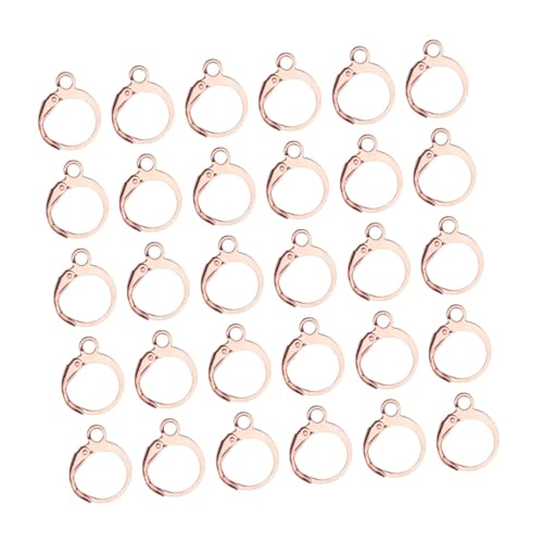 LAPYAPPE 100 Stück Runde Lever Back Ohrhaken aus DIY Schmuckzubehör zum Selbermachen von Ohrringen Roségoldfarbene Ohrhaken für Eleganten Schmuck für Bastler und Schmuckherstellung LAPYAPPE 100 Stück Runde Lever Back Ohrhaken aus DIY Schmuckzubehör zum Selbermachen von Ohrringen Roségoldfarbene Ohrhaken für Eleganten Schmuck für Bastler und Schmuckherstellung von LAPYAPPE